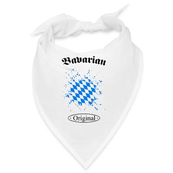 Bavarian Original Bayern Bavaria bayern - Bandana - Weiß - Vorne