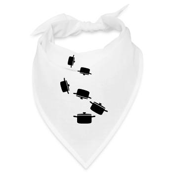 kochtopf Symbol - Bandana - Weiß - Vorne