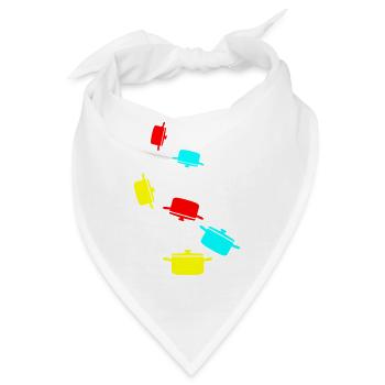 kochtopf Symbol - Bandana - Weiß - Vorne