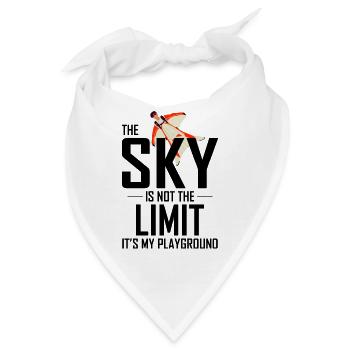 Wingsuit fliegen Base Jumping Fallschirmspringen Wingsuiting - Bandana - Weiß - Vorne