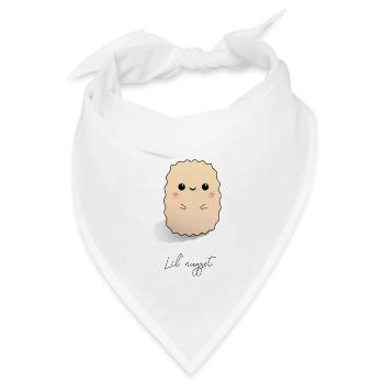 Kleines Nugget - Bandana - Weiß - Vorne