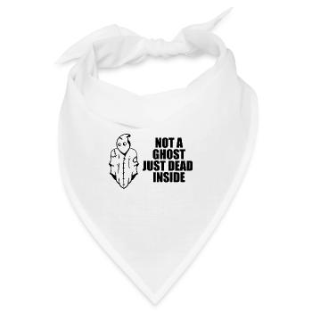 Not a Ghost just dead inside Halloween - Bandana - Weiß - Vorne