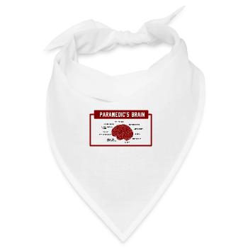 Sanitäter Krankenwagen Rettungsdienst Ambulanz RTW - Bandana - Weiß - Vorne