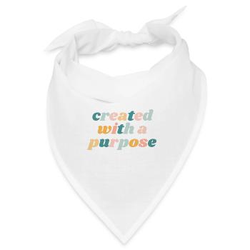 Mit einem Zweck geschaffen - Christian - Bandana - Weiß - Vorne