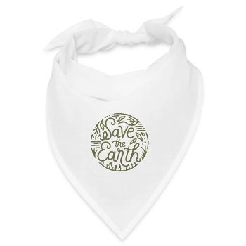Rettet die Erde Rettet den Planeten - Bandana - Weiß - Vorne