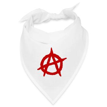 Anarchy Ein Logo - Bandana - Weiß - Vorne
