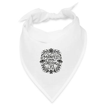 Manifestiere dein Traumleben: Gesetz der Anziehung - Bandana - Weiß - Vorne