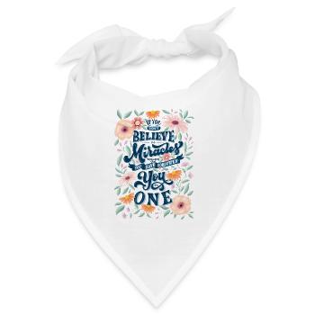 Du bist ein Wunder - Bandana - Weiß - Vorne
