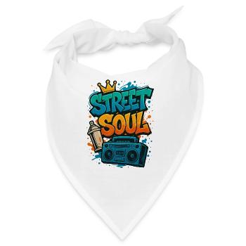 Street Soul Graffiti – urbanes Wandkunst-Motiv - Bandana - Weiß - Vorne