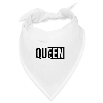 Queen King Queen Pärchenoutfit - Bandana - Weiß - Vorne