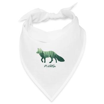 Fuchs Wald Wildlife fox - Bandana - Weiß - Vorne