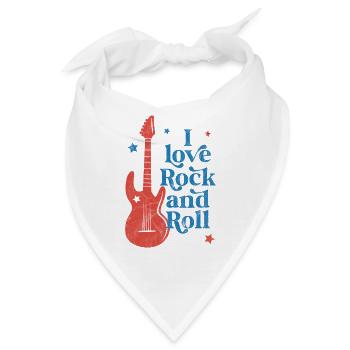 Ich liebe Rock'n'Roll - Bandana - Weiß - Vorne