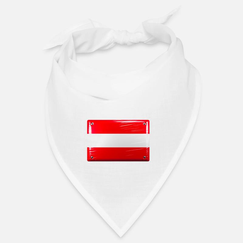 Austria Flag Flag Tin Sign Look Bandana
