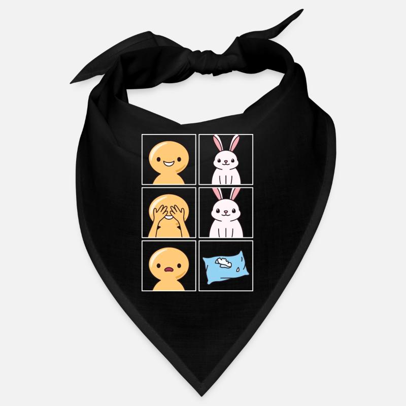 Rabbit Pillow Broken Design for Rabbit Fans Bandana