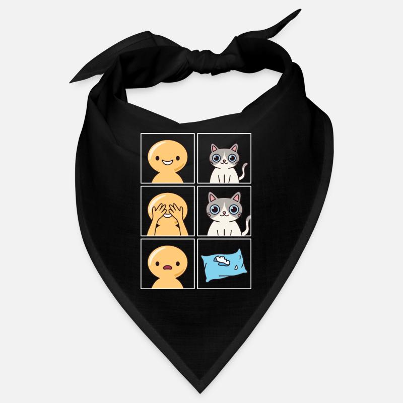 Conception cassée d’oreiller de chat pour les propriétaires de chats Bandana