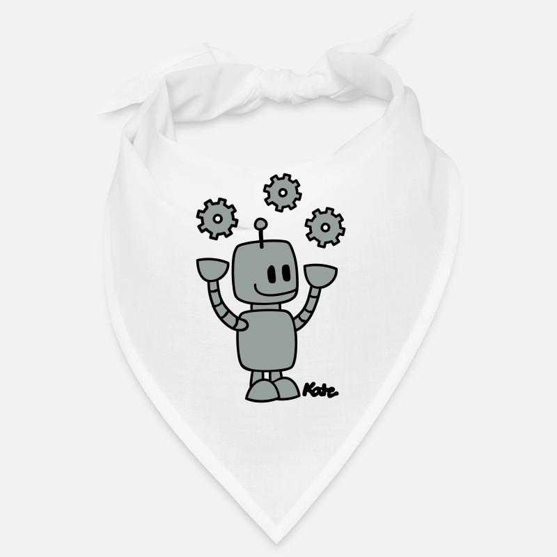 Roboter (2c) - Bandana - white