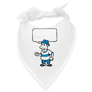 Schalen und Blase - Bandana - Weiß - Vorne