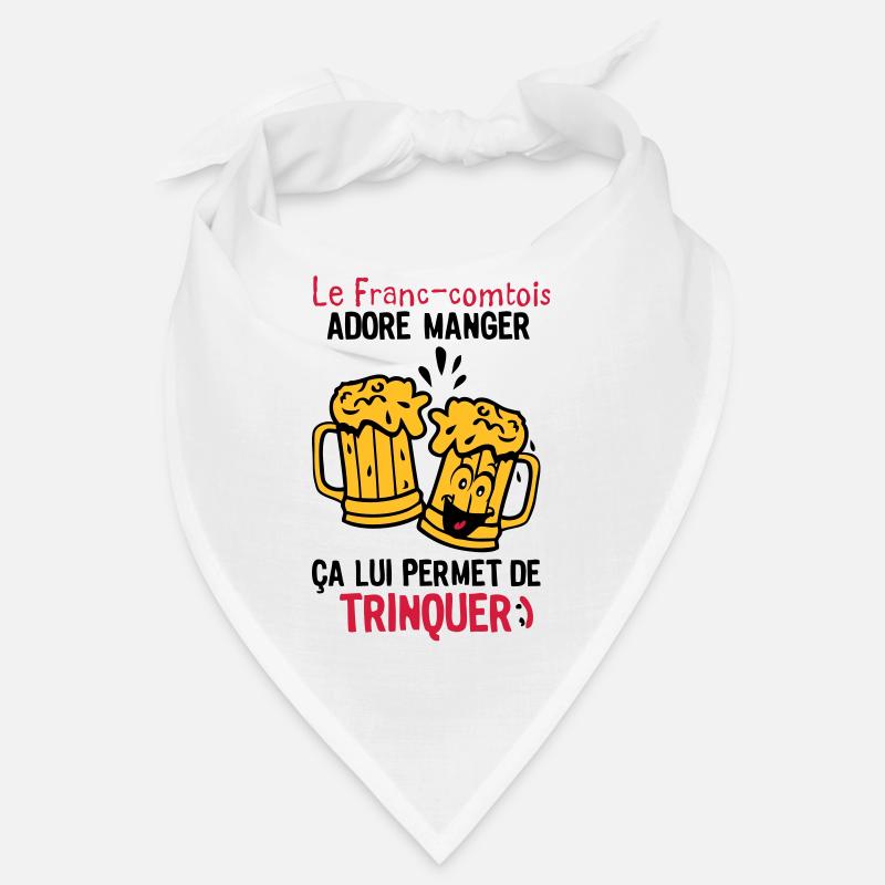 Franc Comtois Toast Alkohol Bierglas Bandana