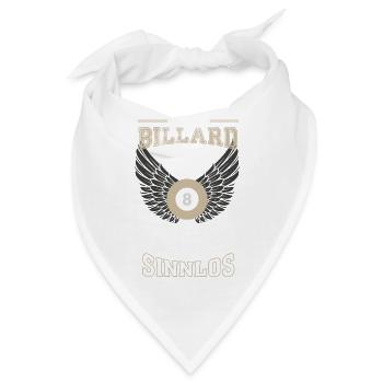 Billard Leben sinnlos - Geschenk - Bandana - Weiß - Vorne