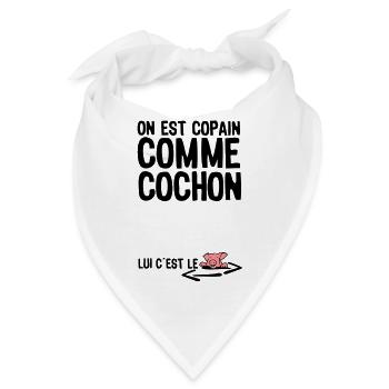 dick wie Diebe citation1 Begriff - Bandana - Weiß - Vorne