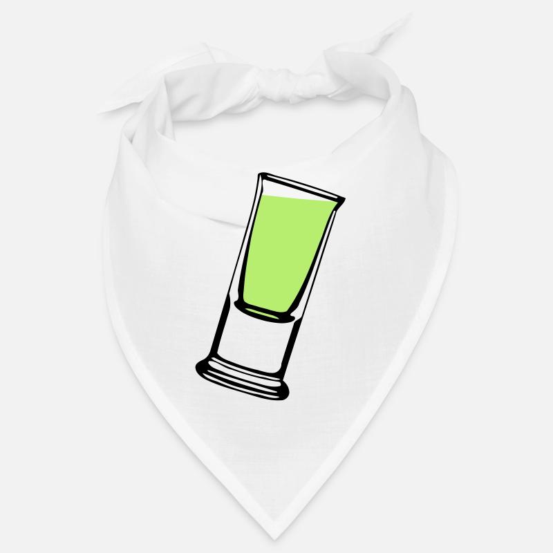 schnapsglass2 - Bandana - Weiß