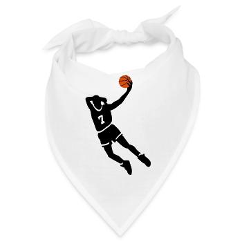 Basketball slam dunk - Bandana - Weiß - Vorne