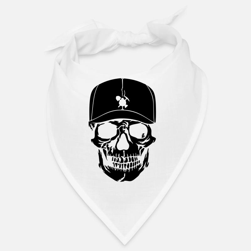 Skull - Bandana - white