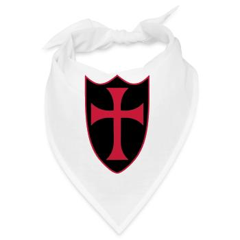templar cross - Bandana - Weiß - Vorne