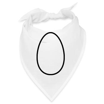 Ei - Bandana - Weiß - Vorne