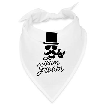 Bräutigam, Hochzeit, Ehe Stag Hen Night 4 Bachelor - Bandana - Weiß - Vorne