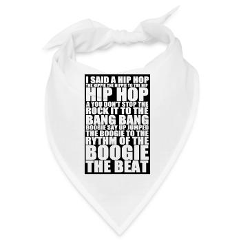 hiphop_delight - Bandana - Weiß - Vorne