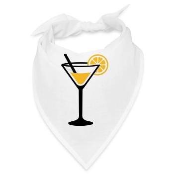 Cocktail - Bandana - Weiß - Vorne