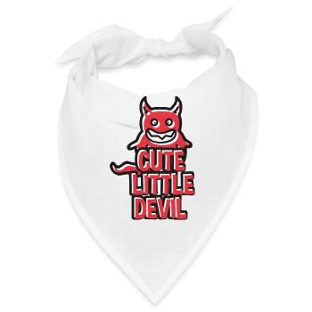 Cute Little Devil - Bandana - Weiß - Vorne