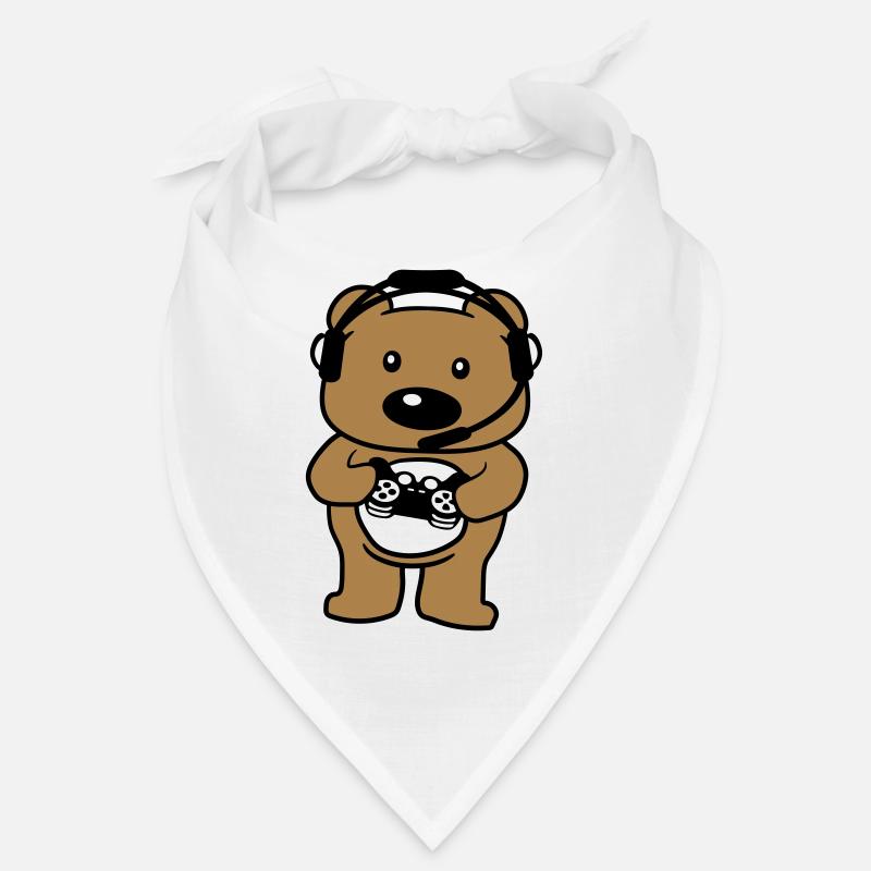 teddy gamer nerd controller console play games Bandana