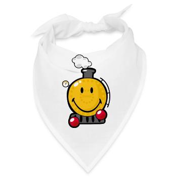 Smiley Train - Bandana - Weiß - Vorne