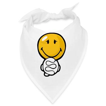 Smiley Plead - Bandana - Weiß - Vorne