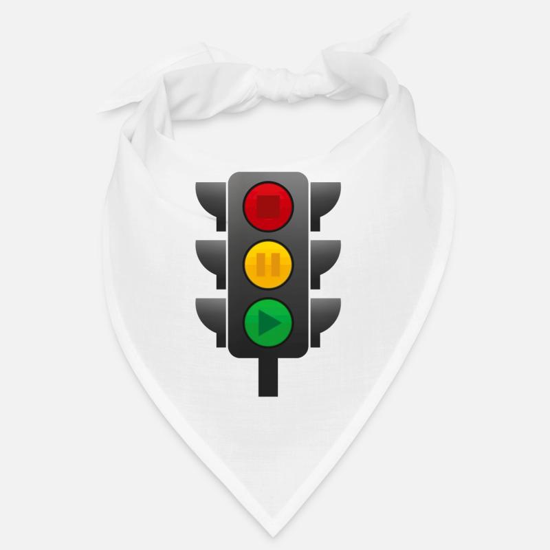 Traffic light (Stop, Pause, Play) Bandana