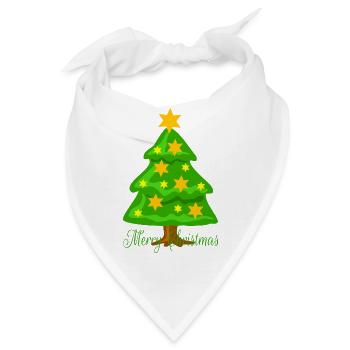 Tannenbaum Weihnachten - Bandana - Weiß - Vorne
