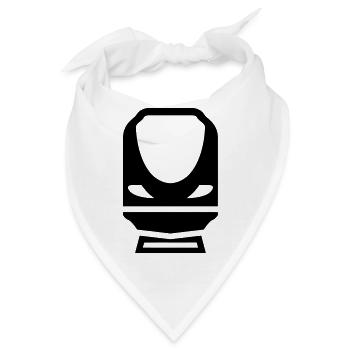 Eisenbahner / Eisenbahnen / Eisenbahn / Bahn - Bandana - Weiß - Vorne