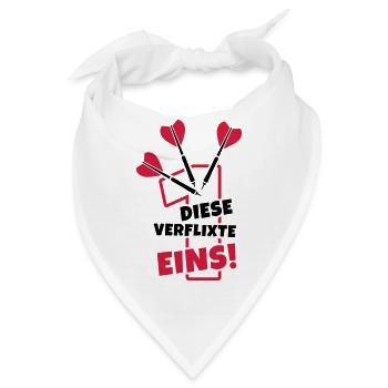 dart humor dartpfeile - Bandana - Weiß - Vorne