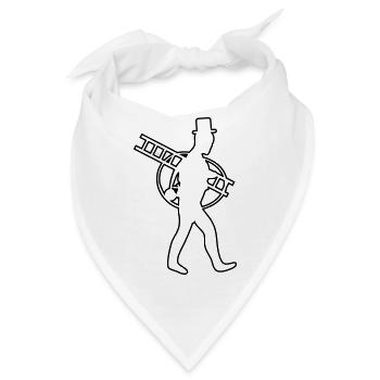 schornsteinfeger - Bandana - Weiß - Vorne