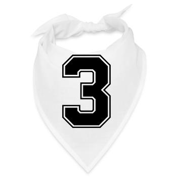 3 - Bandana - Weiß - Vorne