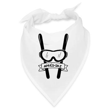 apres ski - Bandana - Weiß - Vorne