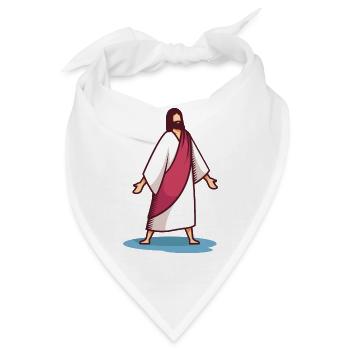 Unser Herr Jesus - Bandana - Weiß - Vorne