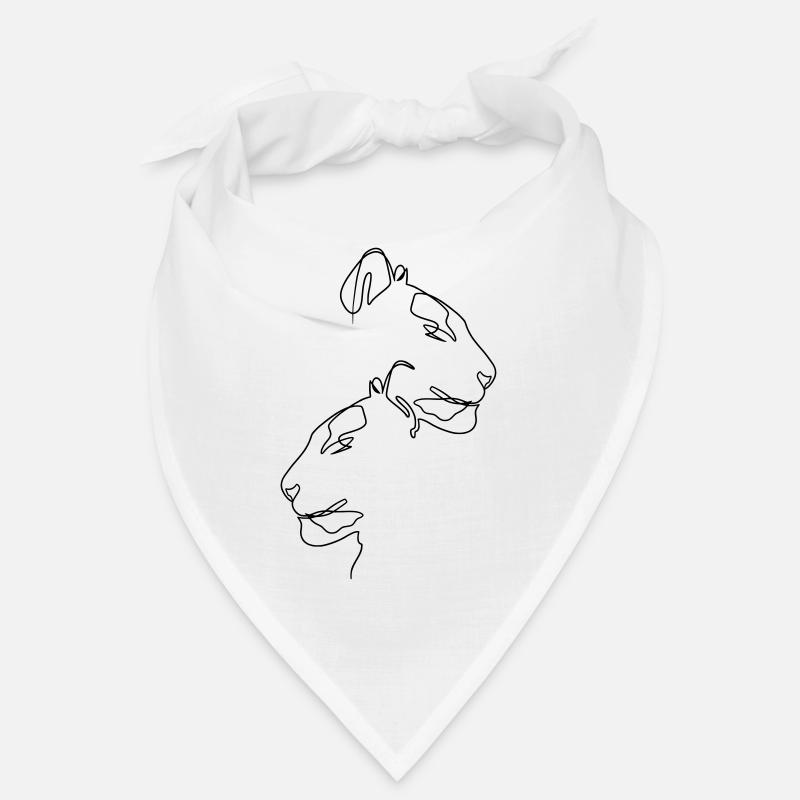 Tiger Kontur Löwe Bandana