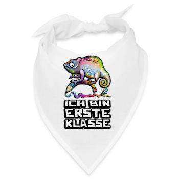 Ich bin erste Klasse - Bandana - Weiß - Vorne