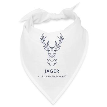 Jäger aus Leidenschaft - Bandana - Weiß - Vorne
