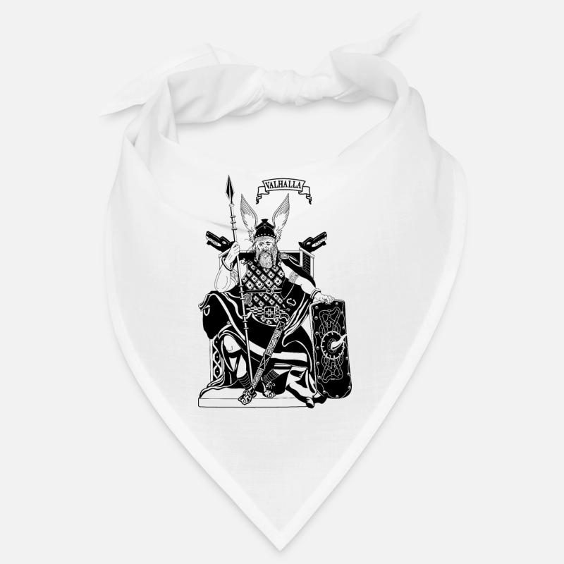 Odin auf dem Thron schwarz Bandana
