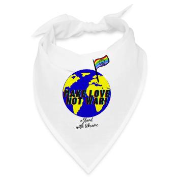 Make Love not War! - Bandana - Weiß - Vorne