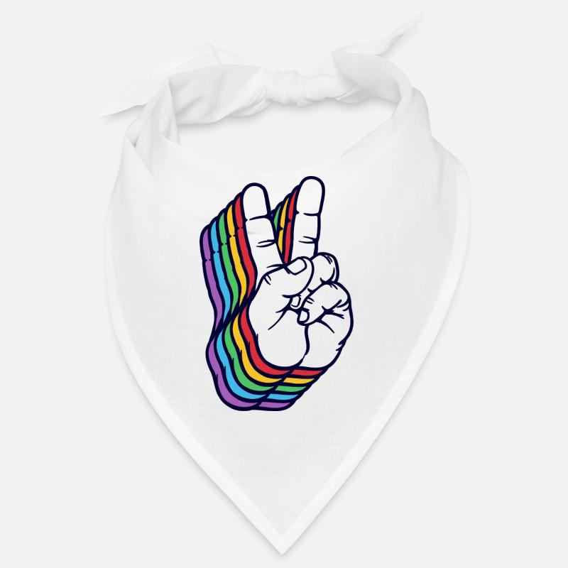 Friedensbewegung Frieden Friedenszeichen Liebe Bandana